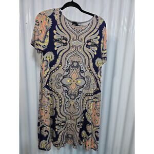 ASOS Flowing Boho Chic Midi Dress in Paisley Womens size 8